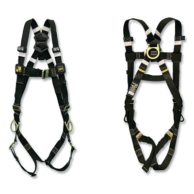 H500 Welding Harness, Back and Side D-Rings, L/XL, Quick Connect Leg and Chest Buckles