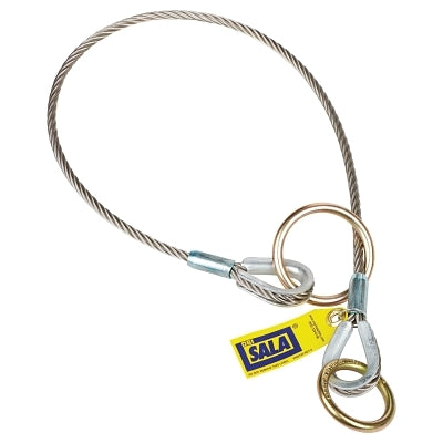 3M 5900551 Wire Rope Choker Slings, O-Ring/D-Ring, 6 ft Cable