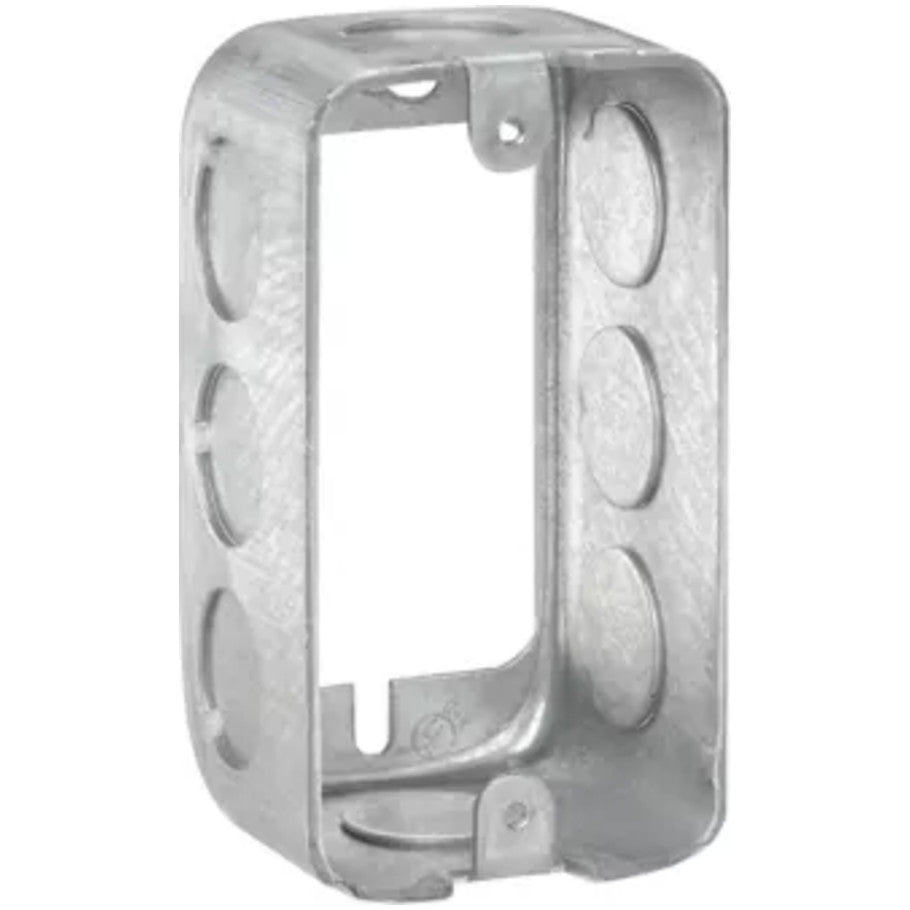 Utility Box Extension Ring, Steel, 1-7/8 in. Deep, (6) 3/4 in. Side Knockouts, 13.0 cu. in. Capacity