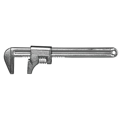 Straight Hex Pipe Wrenches, 90 Head Angle, Steel Body Jaw, 9 in