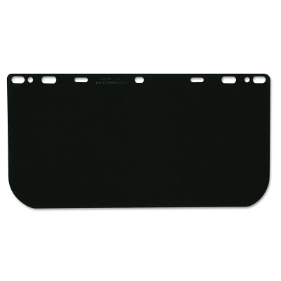 Universal Faceshield, Polycarbonate, Dark Green, 16 in L, 8 in H