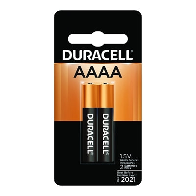 CopperTop Alkaline Battery, 1.5V, AAAA, 2 EA/PK