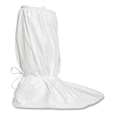 Tyvek IsoClean Boot Cover, Large, Bound, Gripper Sole, Ankle Ties, Clean Processed, Sterile, 18 in H, White