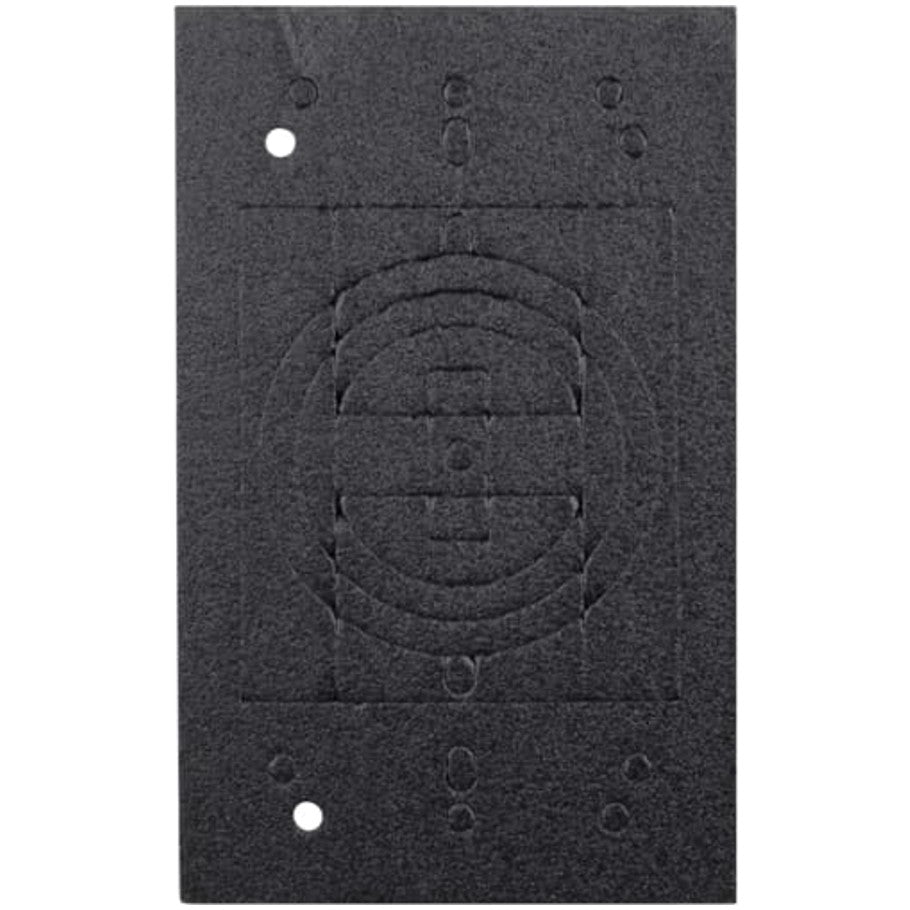 Red Dot Gasket, 1-Gang, Black, Neoprene