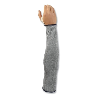 Cut-Resistant HPPE Sleeves, A4, 10 in Long, 9/Large, Thumb Loop, Grey
