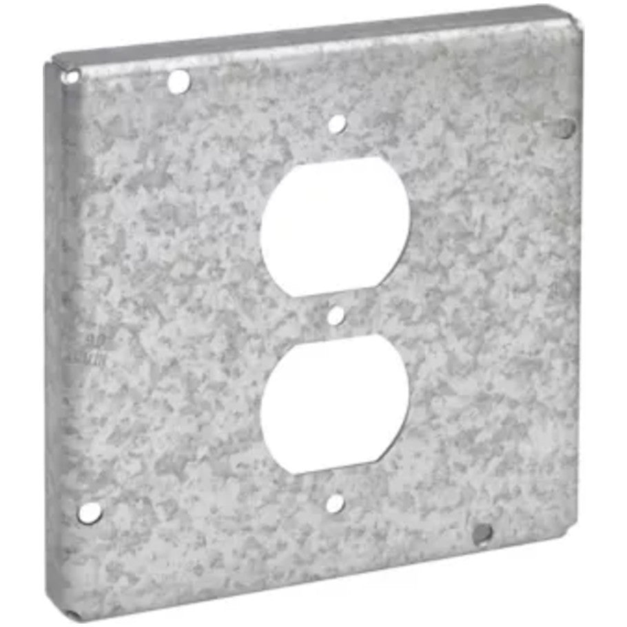 Steel 4-11/16 in. Square Surface Cover Raised 1/2 in.