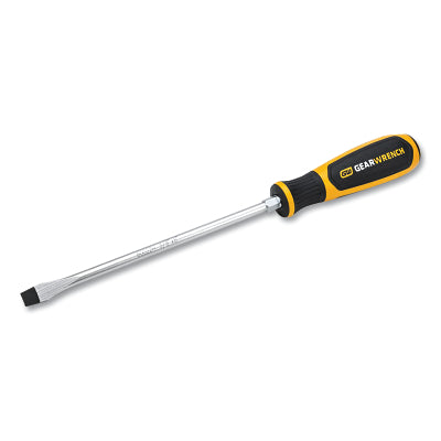 Dual Material Slotted Screwdriver, 3/8 in, 13.14 in OAL