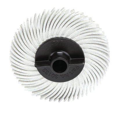 3M 048011-30120 Radial Bristle Disc,2 in x 3/8 in, 120 Grit, 30,000 rpm, White