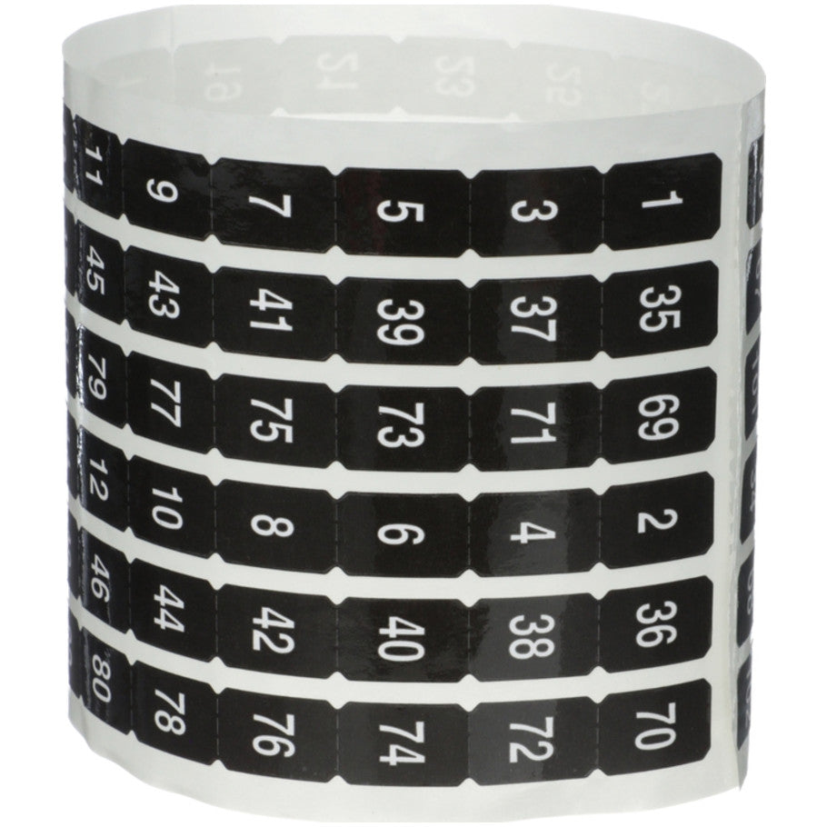 Panelboard accessory, NQ, number strips kit, 1-102, qty 1