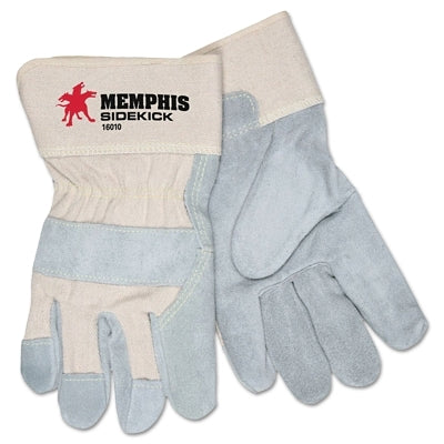 Sidekick Select Side Split Leather Palm Work Gloves, 16010, Unlined, 2.5 in Cuff, Large