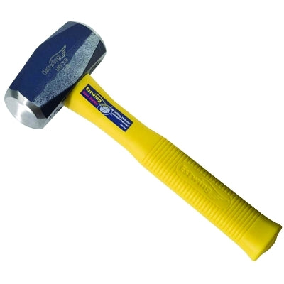 Sure-Strike Drilling Hammer, 3 lb, 11 in, Straight Fiberglass Handle