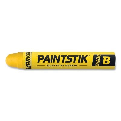 Paintstik Original B Solid Paint Marker, 11/16 in dia, 4-3/4 in L, Yellow