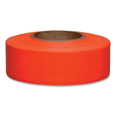 Taffeta Flagging Tape, 1-3/16 in x 150 ft, Orange