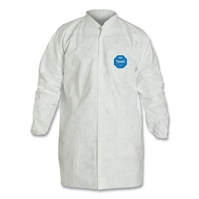 Tyvek 400 Frock w/Mandarin Collar, Small, White