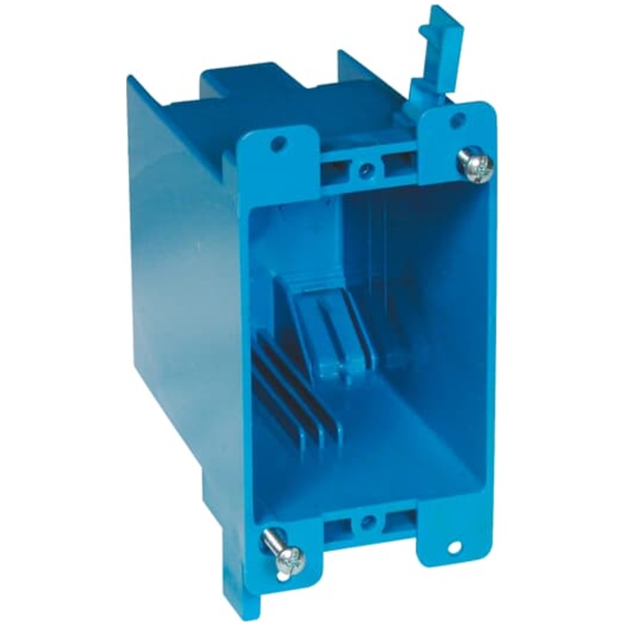 Blue Polycarbonate Outlet Box