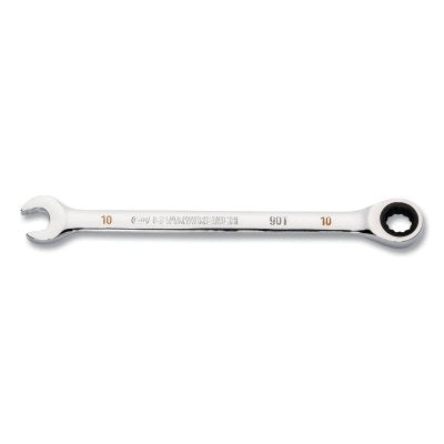 90-Tooth 12 Point Ratcheting Combination Wrench, Metric, 10 mm