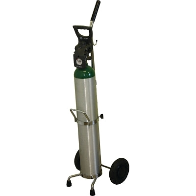Medical Series Cart, D or E Cylinder, 6 in Polyolefin Wheels