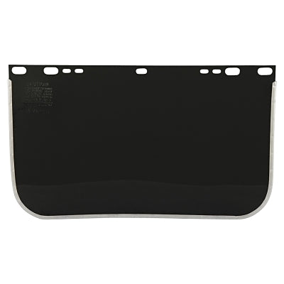 Visor, Shade 5, Aluminum Bound, 15-1/2 in L x 9 in H, for Jackson Safety Head Gear/Cap Adaptors