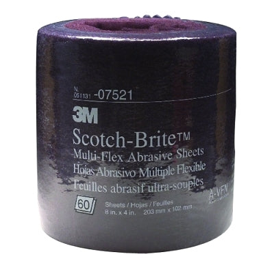 3M 051131-07521 Scotch-Brite Multi-Flex Sheet Roll, Aluminum Oxide, Very Fine