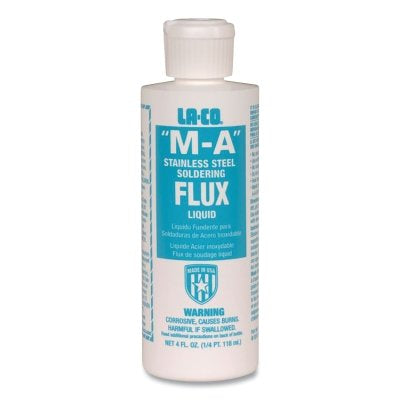 M-A Stainless Steel Flux Liquid, Bottle, 1 qt