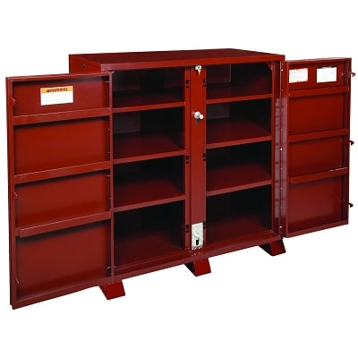 Extra Heavy-Duty Cabinet, 60-1/8 W x 24-1/4 D x 60-3/4 H, 2 Doors, 11 Shelves