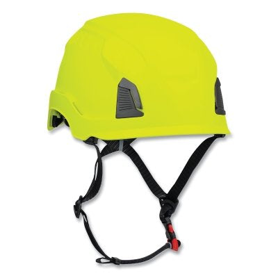 Traverse Industrial Climbing Helmet, HDPE, Non-Vented, Hi-Vis Yellow
