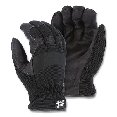 Winter Lined Armor Skin Mechanics Gloves with Heatlok Lining, Armor Skin Synthetic Leather, 10/Large, Black