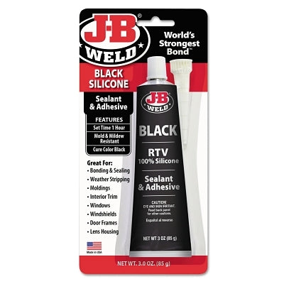 Black Silicone Sealant & Adhesive, 3 oz