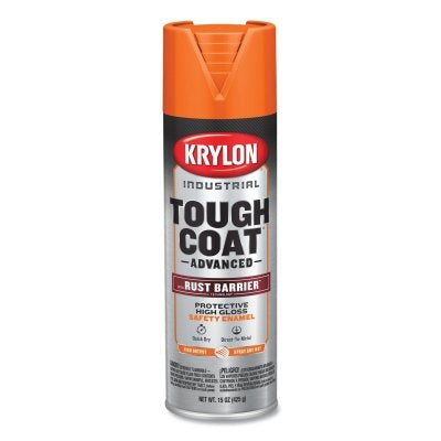 Tough Coat Advanced with Rust Barrier Technology Spray Paint, 15 oz, Safety Orange, Gloss