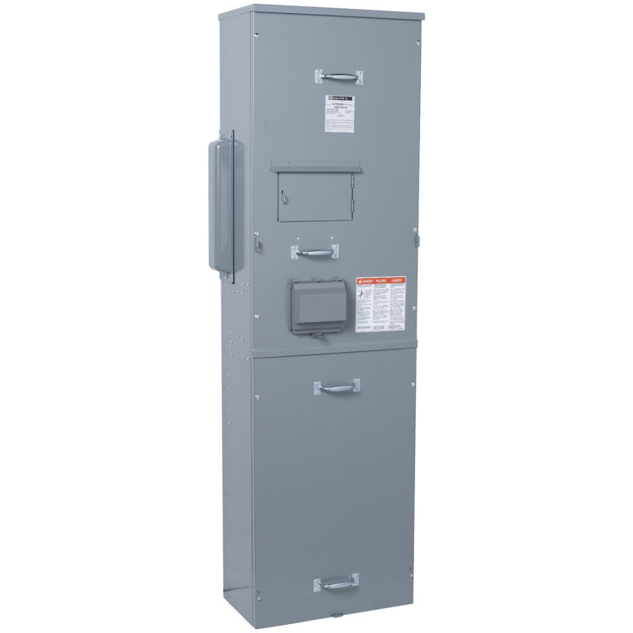 Main fusible (Class T) switch unit, EZ Meter-Pak, 400A, 120/240VAC, 1ph/3W, 400A bus, UG, Type 3R, EUSERC