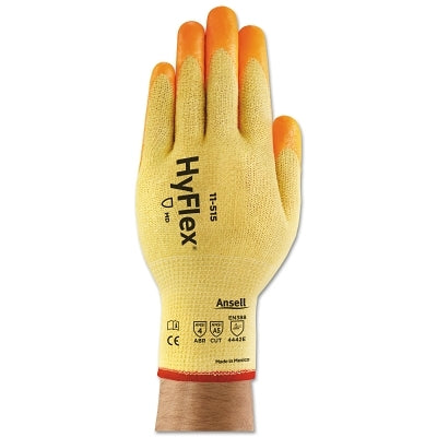11-515 Cut Resistant Gloves with High Visibility, Size 6, Yellow/Orange