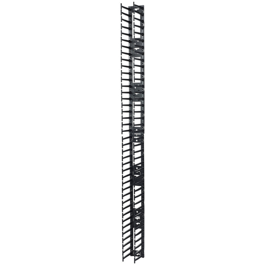 NetShelter Cable Manager, Vertical, Single-Sided, Black, 70 H x 3.82 W x 6.3 in. D