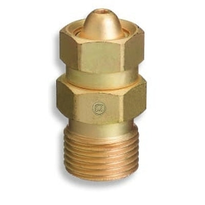 Brass Cylinder Adaptor, CGA-200 "MC" Acetylene To CGA-300 Commercial Acetylene