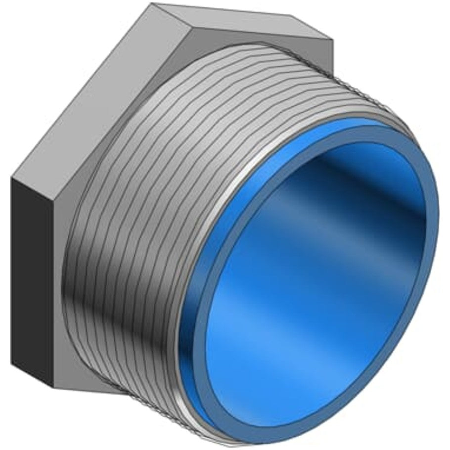 1/2 Inch T B Steel Nylon-Insulated Chase Nipple