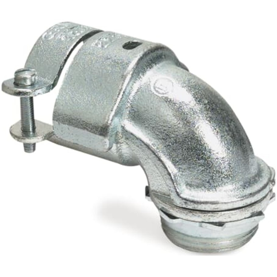 3/8 Inch T B TITE-BITE Steel 90  176; Armored Cable Squeeze Connector