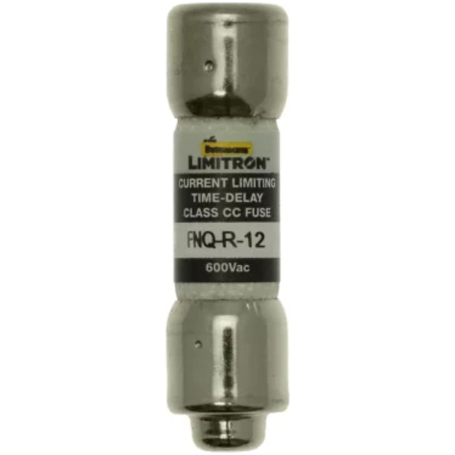 Limitron FNQ-R Series Class CC Time Delay Fuse, Rejection-Type, Current-Limiting, 12A, 600V
