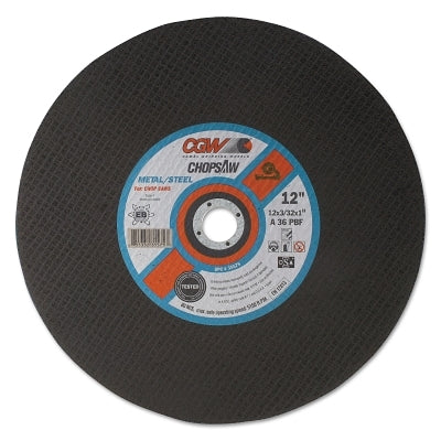 Chop Saw Type 1 Cut-Off Wheel, 14 in dia, 3/32 in Thick, 1 in Arbor, 36 Grit