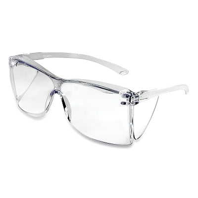 Guest-Gard Series Protective Eyewear Safety Glasses, Clear Lens, Polycarbonate, Clear Frame