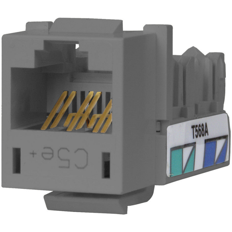 Xcelerator Cat 5e Keystone Jack, Gray