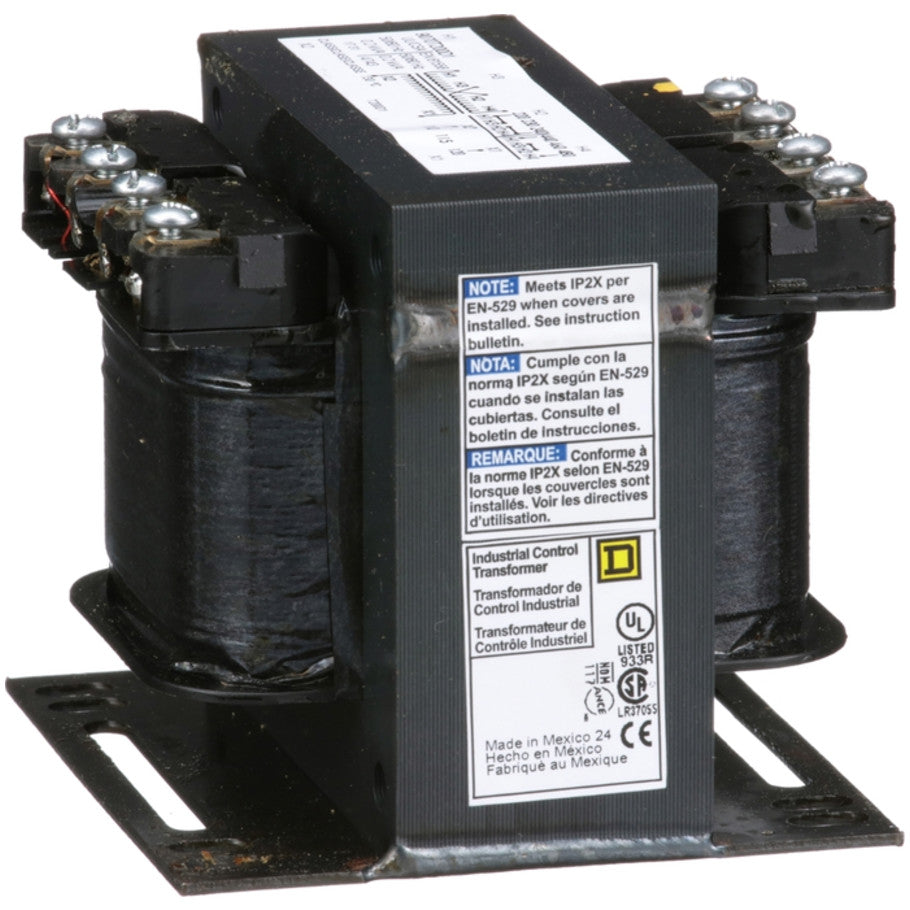 Type T Industrial Control Transformer, 1-Phase, 240x480V Primary, 120V Secondary, 200VA