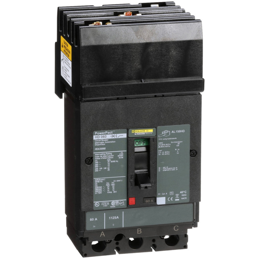 H-Frame Thermal Magnetic 60A 600V 3-Pole Circuit Breaker