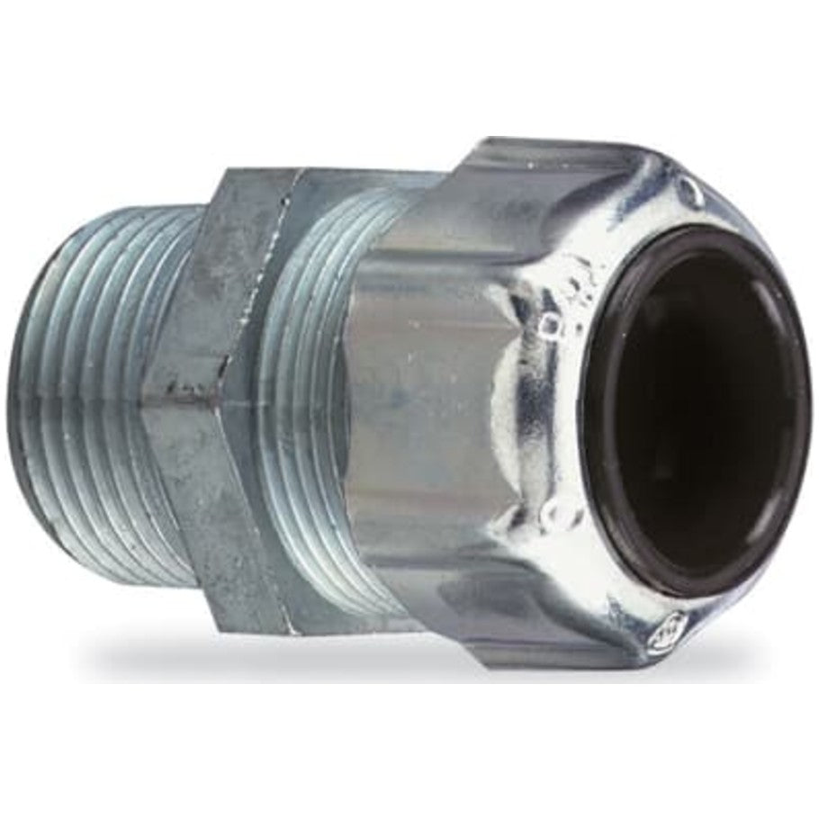 NPT Threaded, Cable Gland Connector, Liquidtight Connector and Coupling, Iron, 0 to 105   176;C, 3 in.