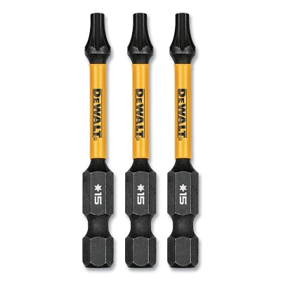 FlexTorq Torx Impact Bit, 2.25 in L, T15, 3 Pack