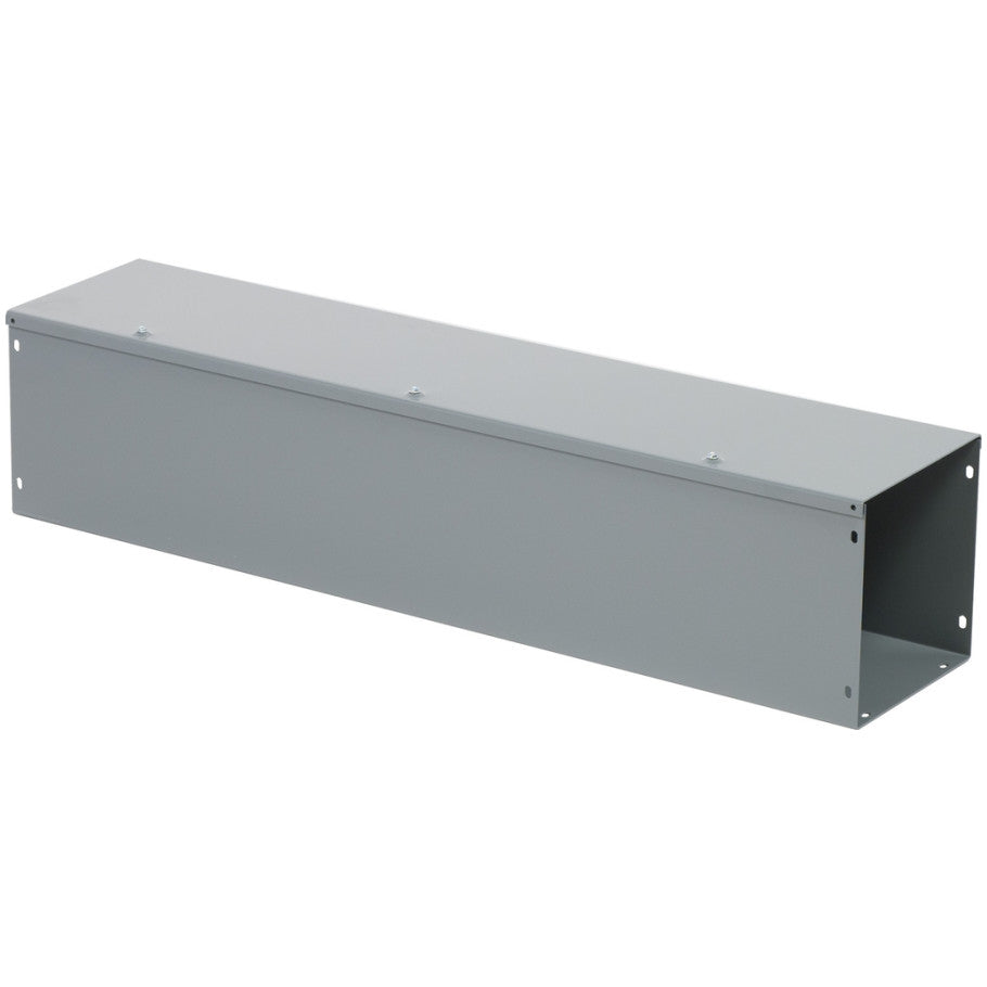 Steel NEMA 1 Hinge-Cover Wireway With ANSI 49 Gray Finish