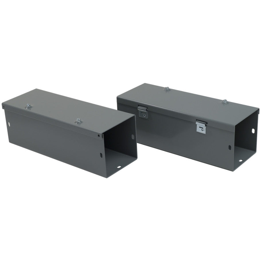 Steel NEMA 1 Hinge-Cover Wireway With ANSI 49 Gray Finish