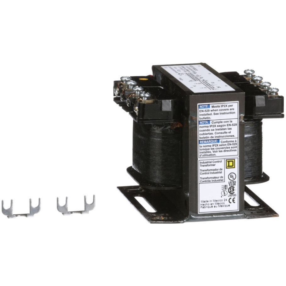Type T Industrial Control Transformer, 1-Phase, 120x240V Primary, 24V Secondary, 100VA