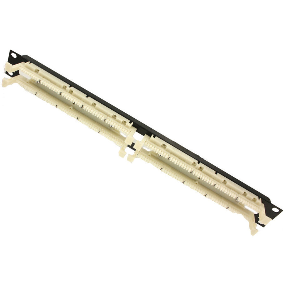 110-Style Cross Connect Cat 5e Wiring Block, Rack-Mount, 100-Pair With C-5 Clips