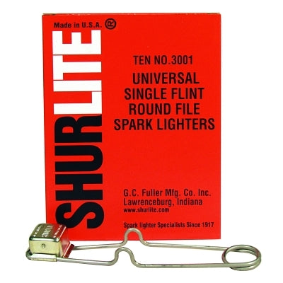 Shurlite Spark Lighter, Universal Single-Flint Round Lighter
