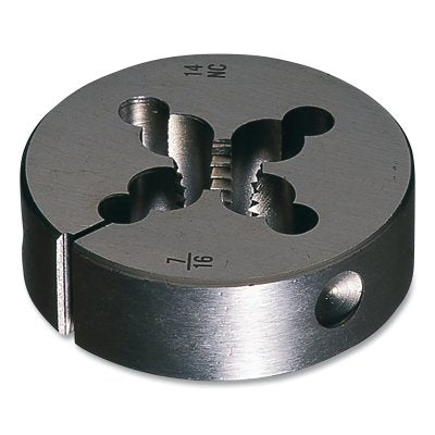 Carbon Round Adjustable Die, 5/16-18 UNC, 1.5 in OD