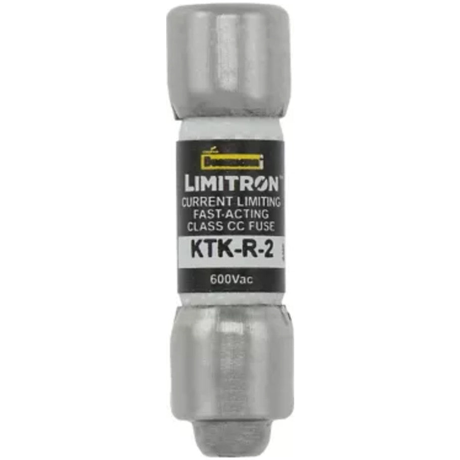 Limitron KTK-R Series Class CC Fast Acting Fuse, Rejection Type, Current-Limiting, 2A, 600V